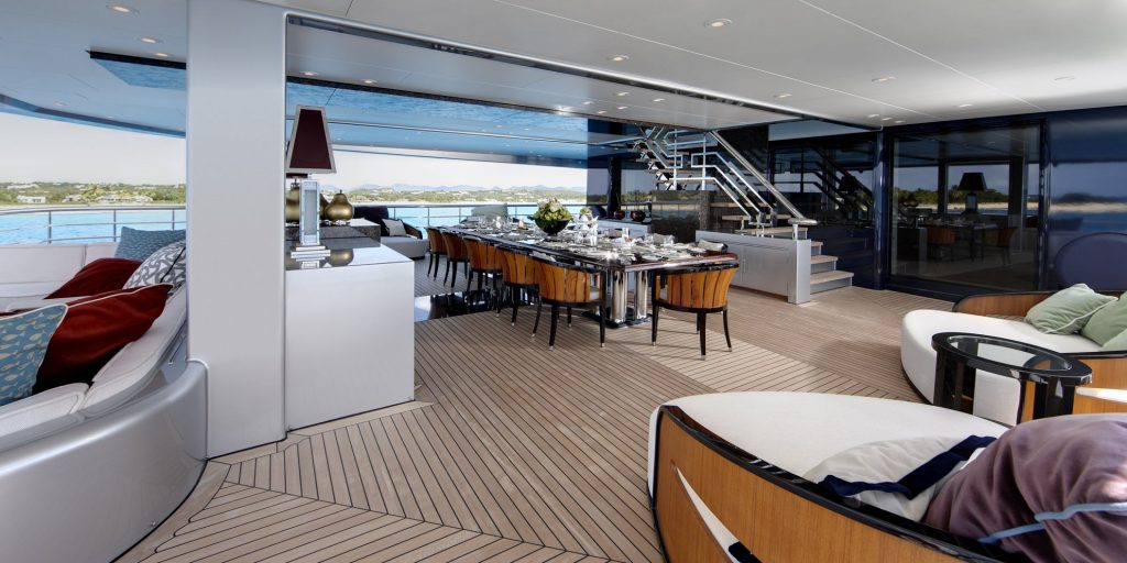 superyacht tango interior