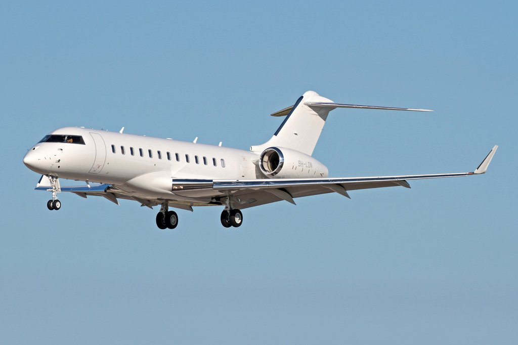 Самолет 9H-LDN Global 6000 Лукаса Лундина