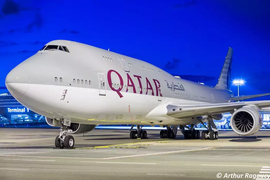 A7-HHE B747 قطر