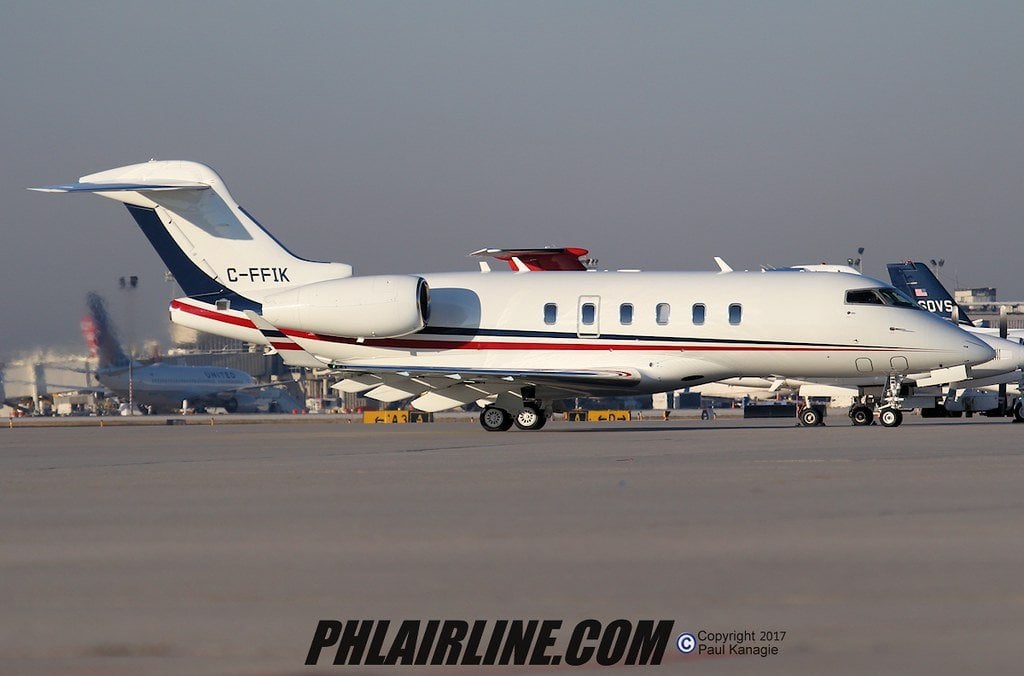 Avión C-FFIK Challenger John Risley