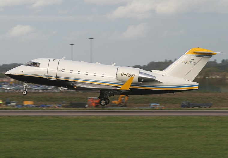 G-FBFI Canadair Flavio Briatore privéjet