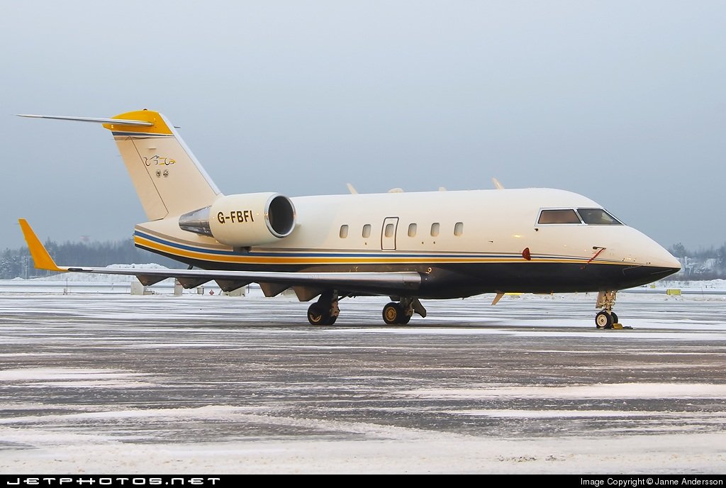 Jet privato G-FBFI Canadair Flavio Briatore