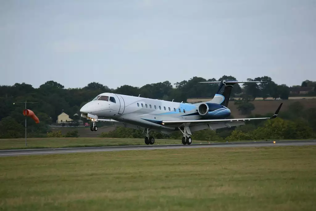 G-THFC Embraer Joe Lewis jet