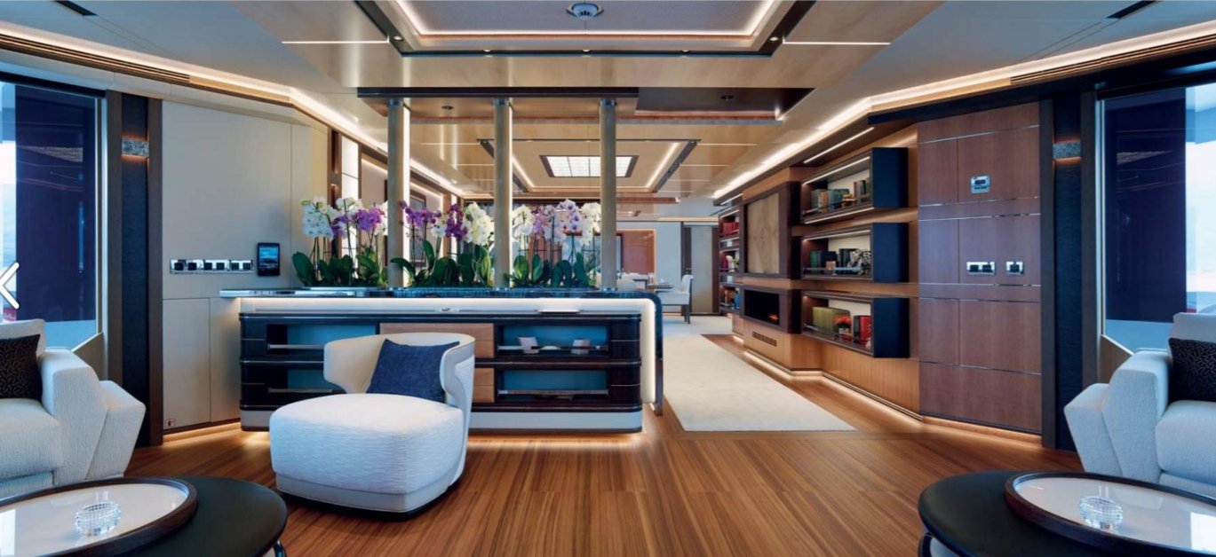 yacht Galactica Super Nova intérieur