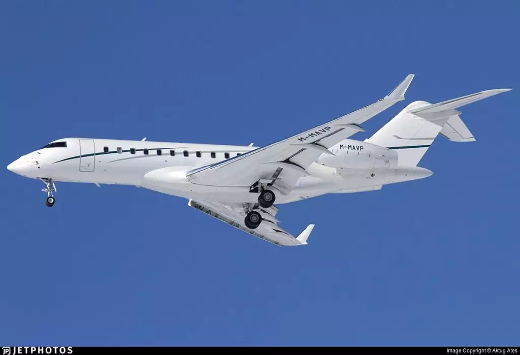 M-MAVP Bombardier Global 6000 Arkady Rotenberg privéjet