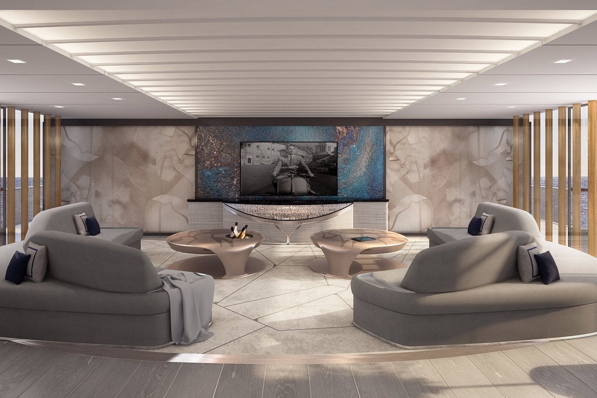 Diseño interior de yates March and White