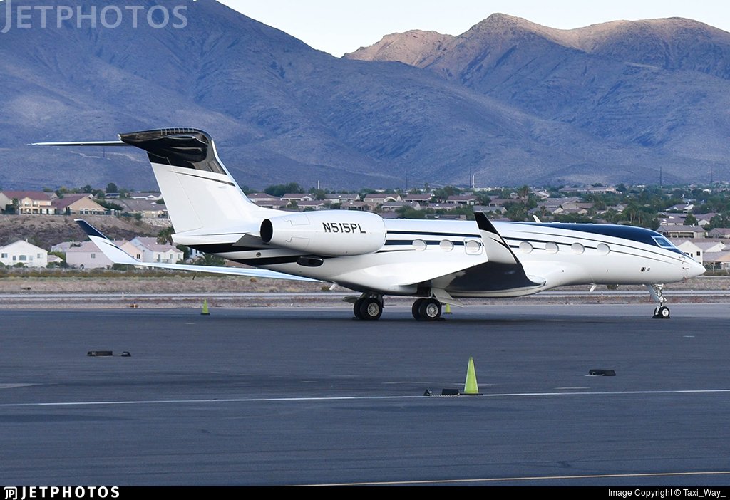 N515PL G650 نانسي والتون لوري طائرة خاصة