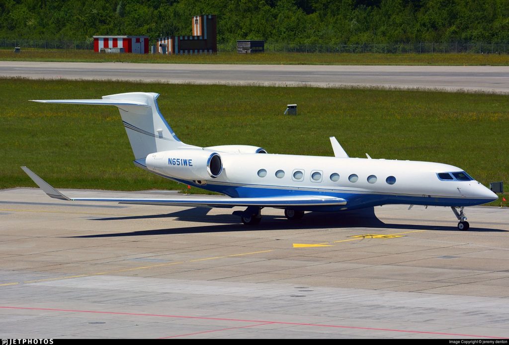 N651WE – G650WE – Eric Schmidt – avión privado