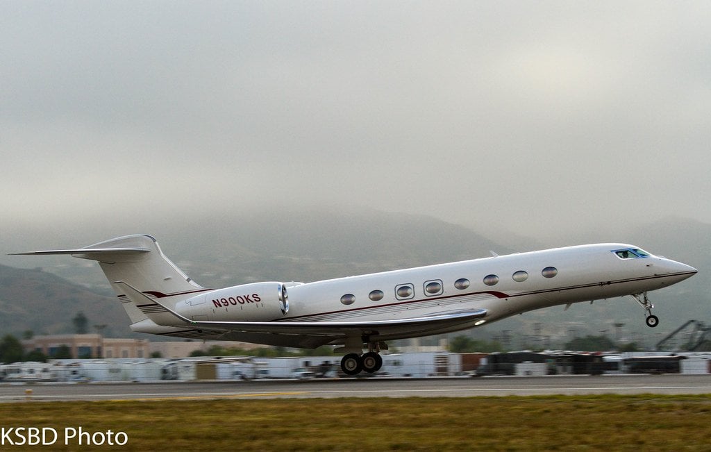 Avión de Steven Spielberg N900KS G650