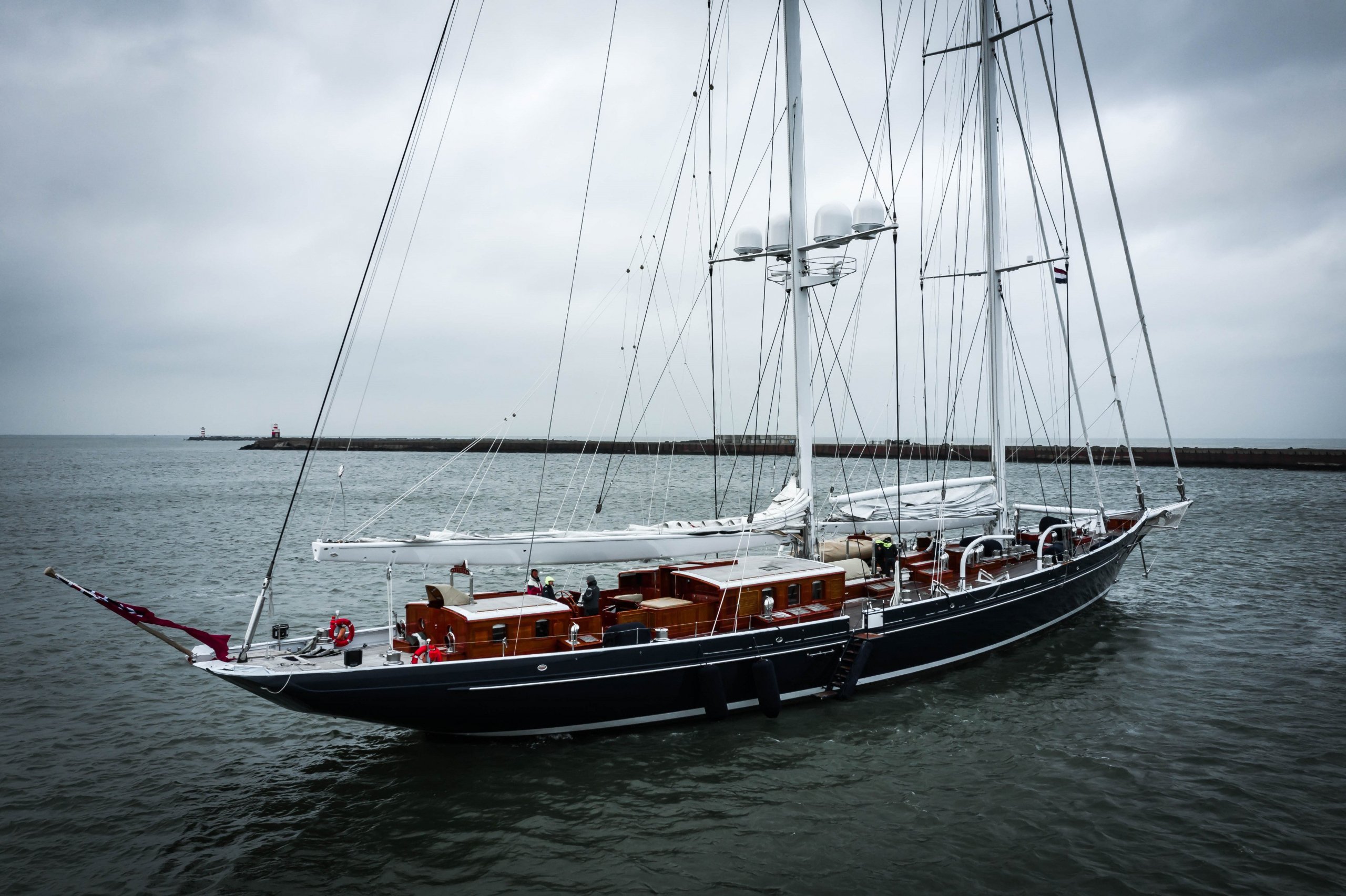 Meteora dello yacht a vela