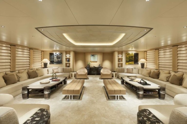 Inside RADIANT Yacht • Lurssen • 2009 • Value 300M • Owner Abdulla al