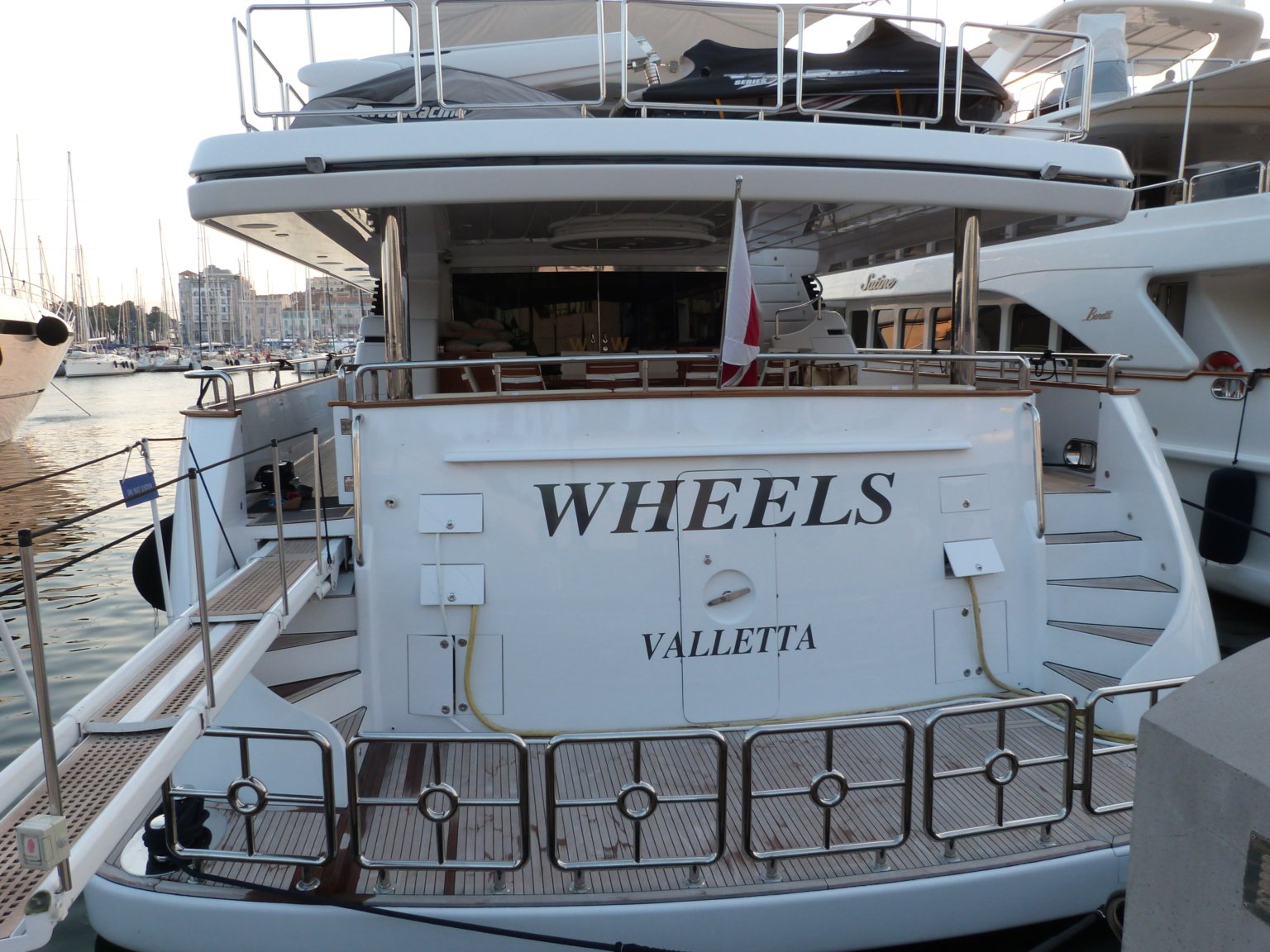 Inside WHEELS Yacht • Trinity • 2009 • Value 35M • owner Rick Hendrick