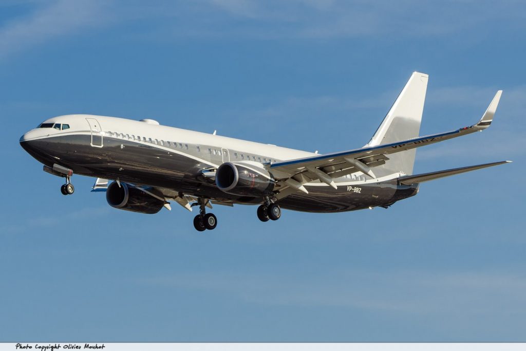 VP-BBZ B737 BBJ Suleiman Kerimov