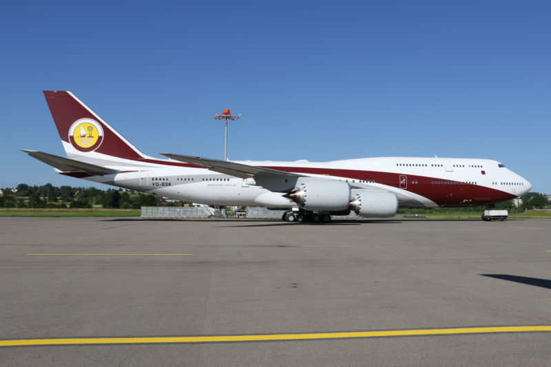 VQ-BSK B747 Qatar Royal Family