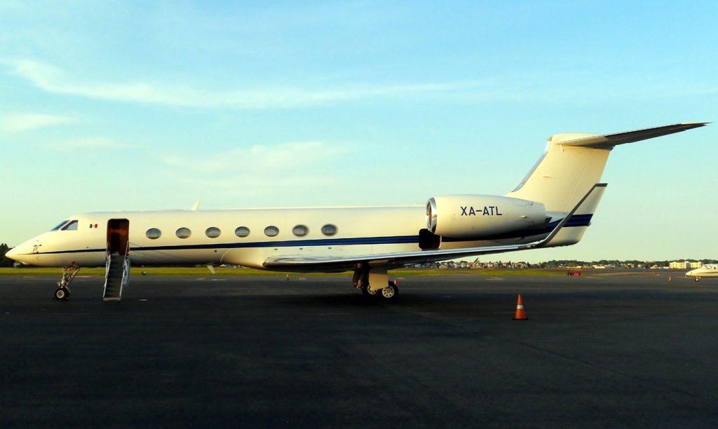 Частный самолет XA-ATL G550 Carlos Slim