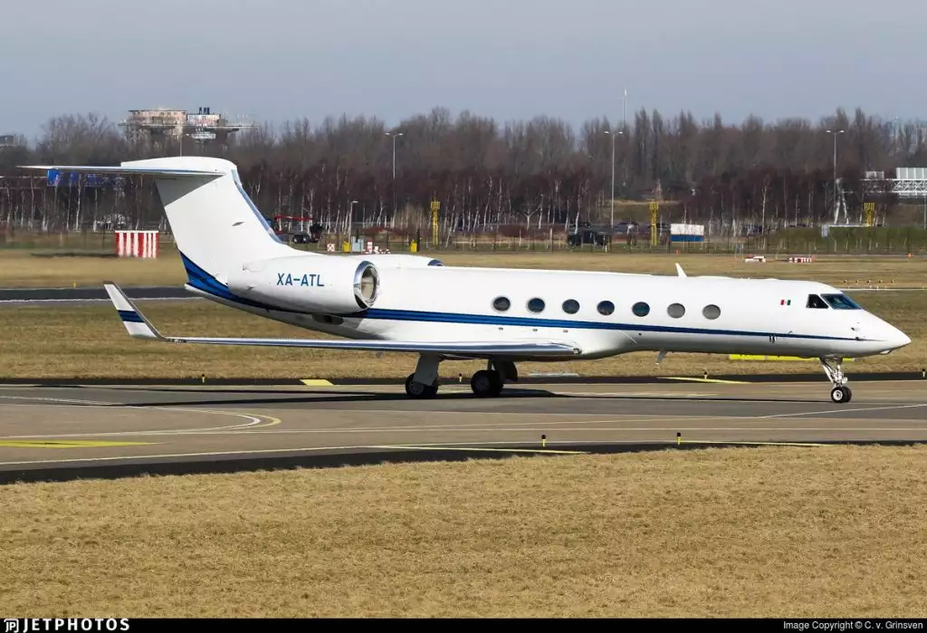 Частный самолет XA-ATL G550 Carlos Slim