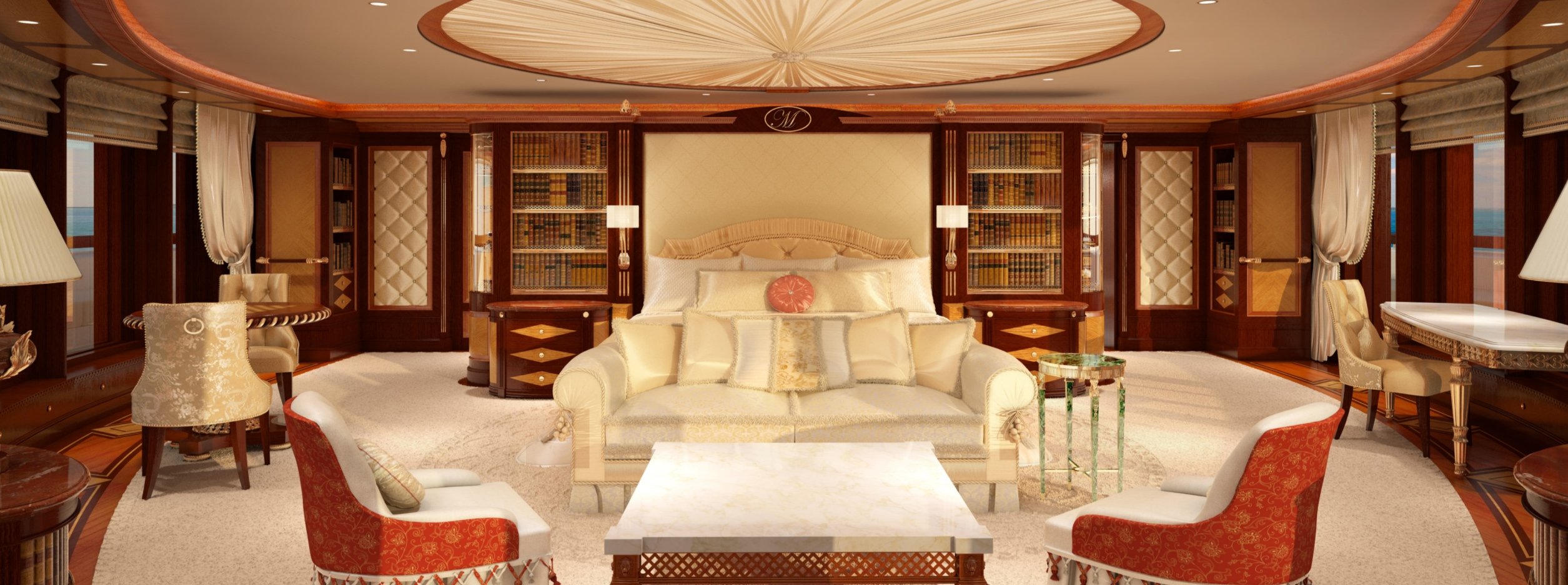 Yachtinterieur von Zuretti Design