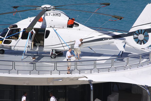 A7-HMD - Emir de Qatar - helicóptero Katara