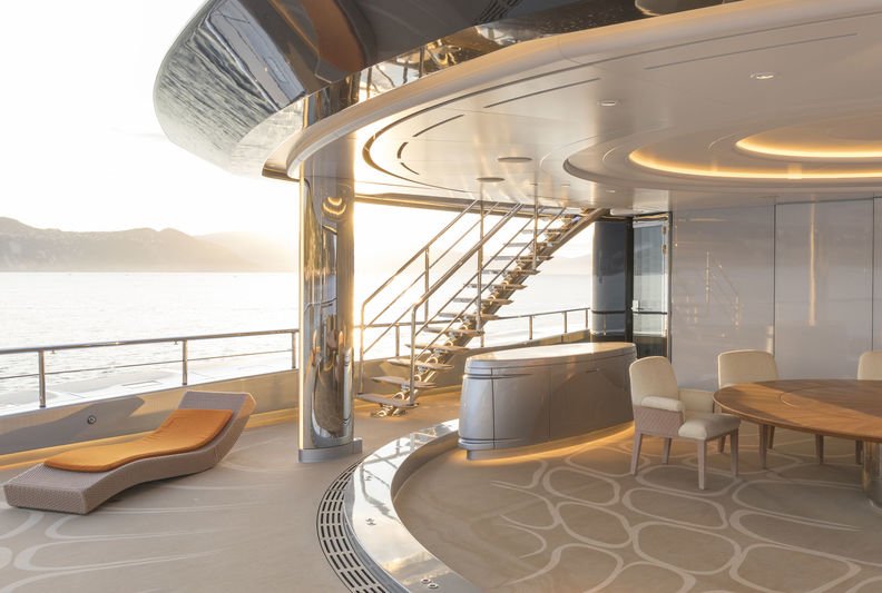 yacht aviva interior