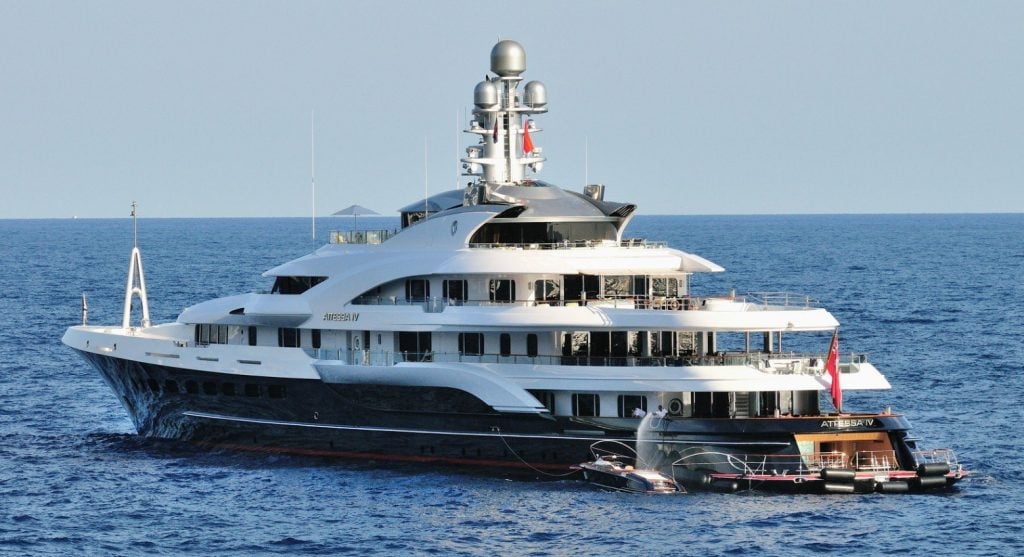 mega yacht attessa iv