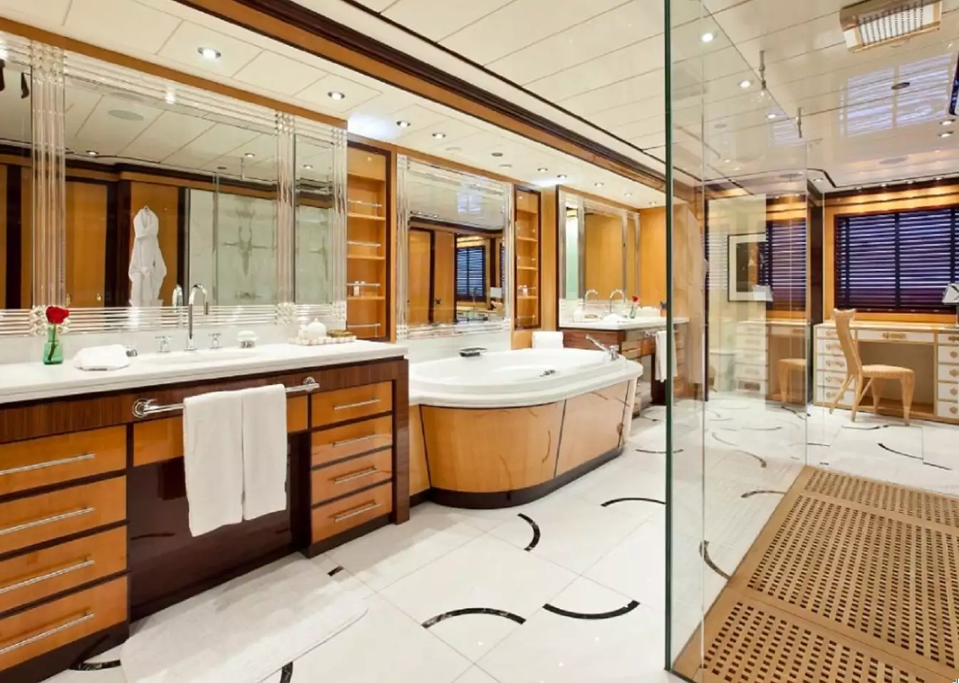 Royal Denship yacht Force Blue interior