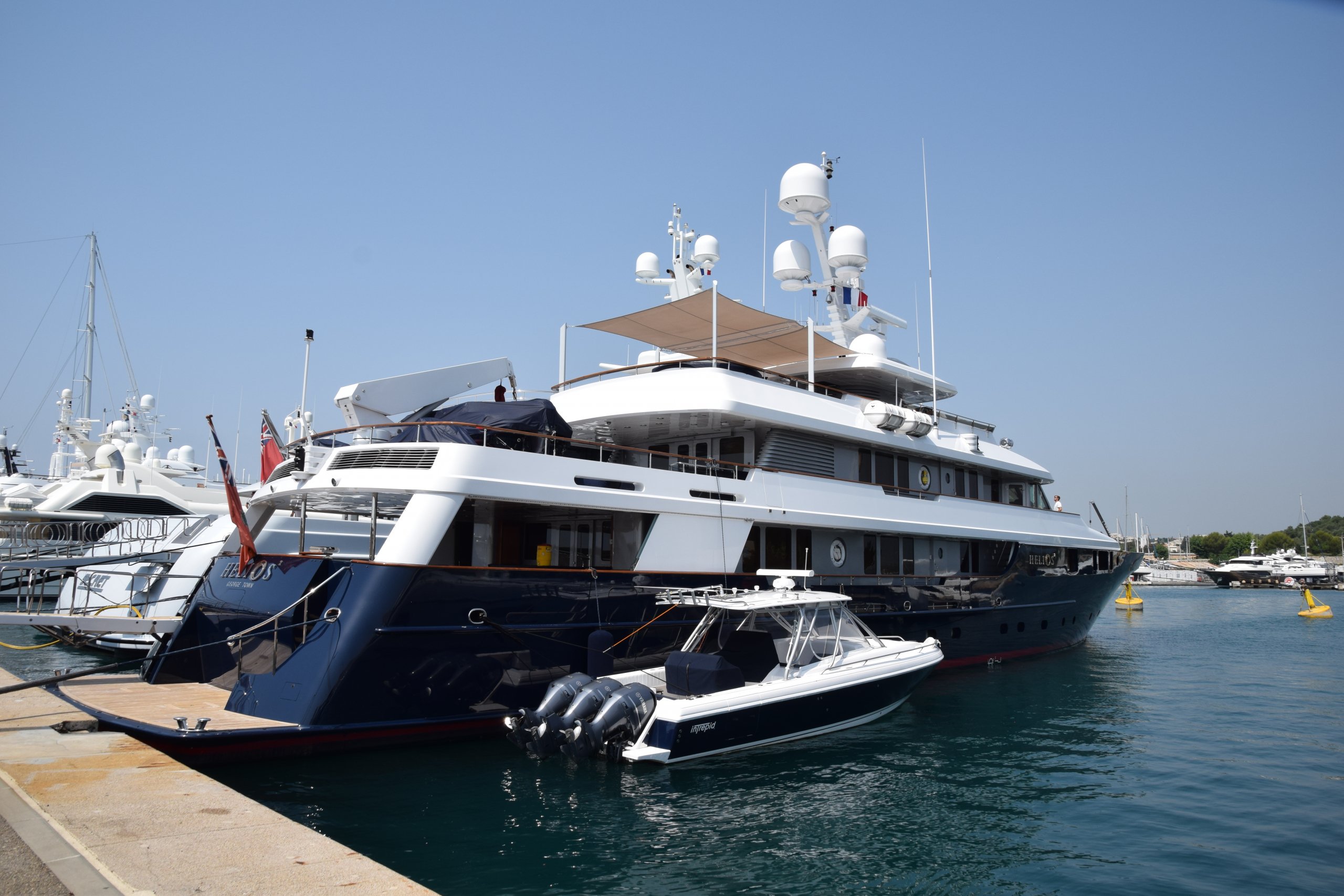 yacht named helios