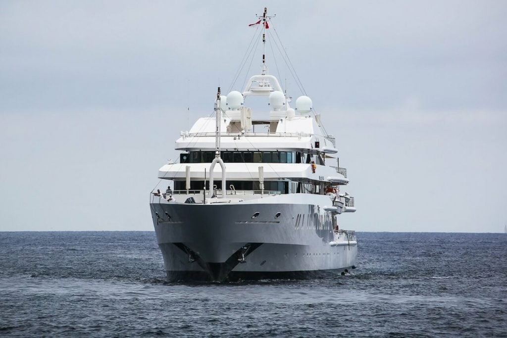 MOONLIGHT II Yacht • Neorion Syros Shipyards • 2006 • Owner Sheikh Sultan bin Khalifa al Nahyan