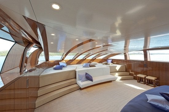 inside yacht Smeralda