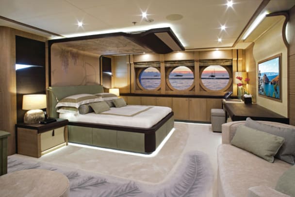 Palmer Johnson yacht Lady M interior