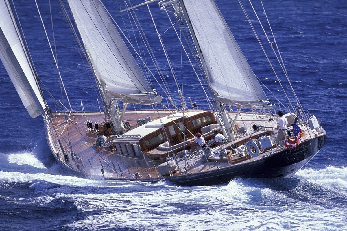 REBECCA Yacht • Charles Butt $15M Sailing Superyacht • Pendennis • 1999