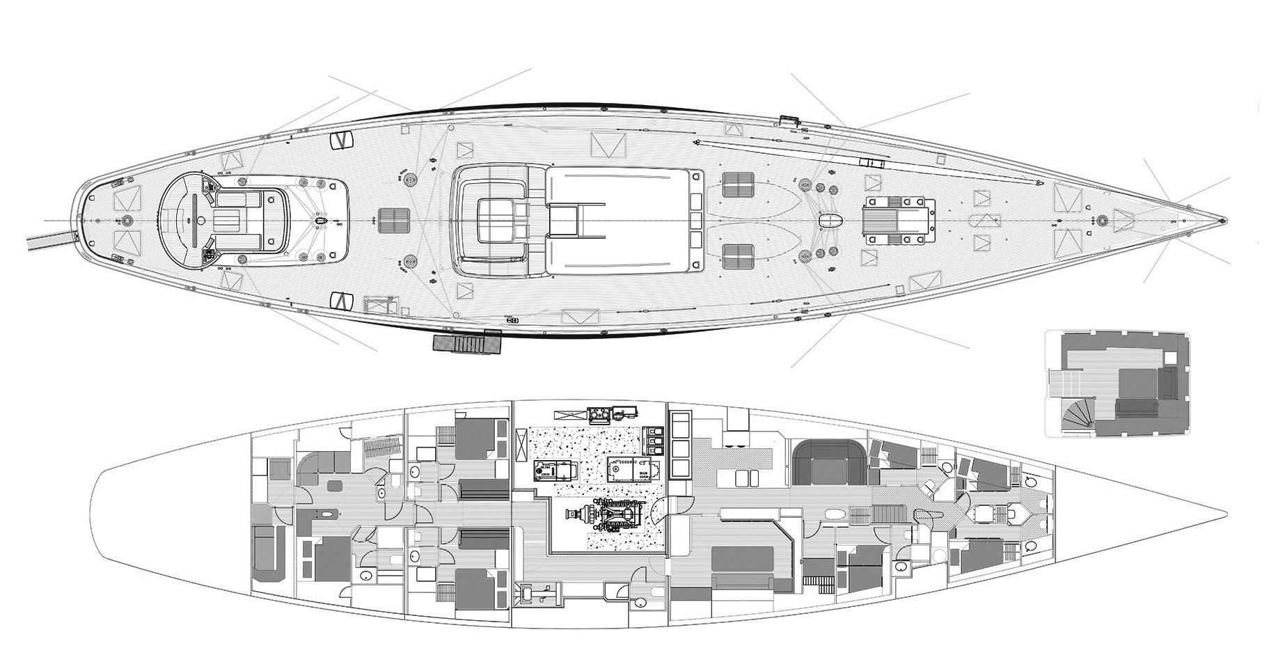 yacht Rebecca interior