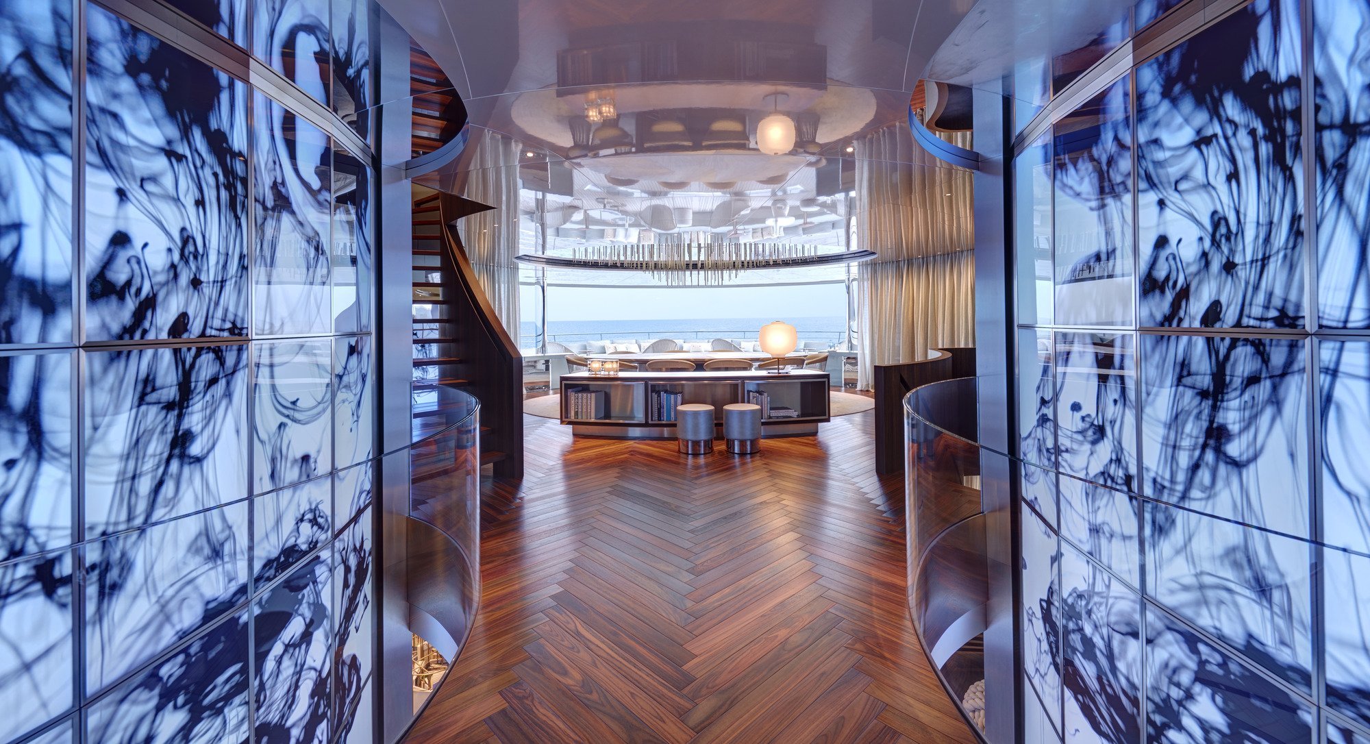 Intérieur du yacht Feadship Savannah