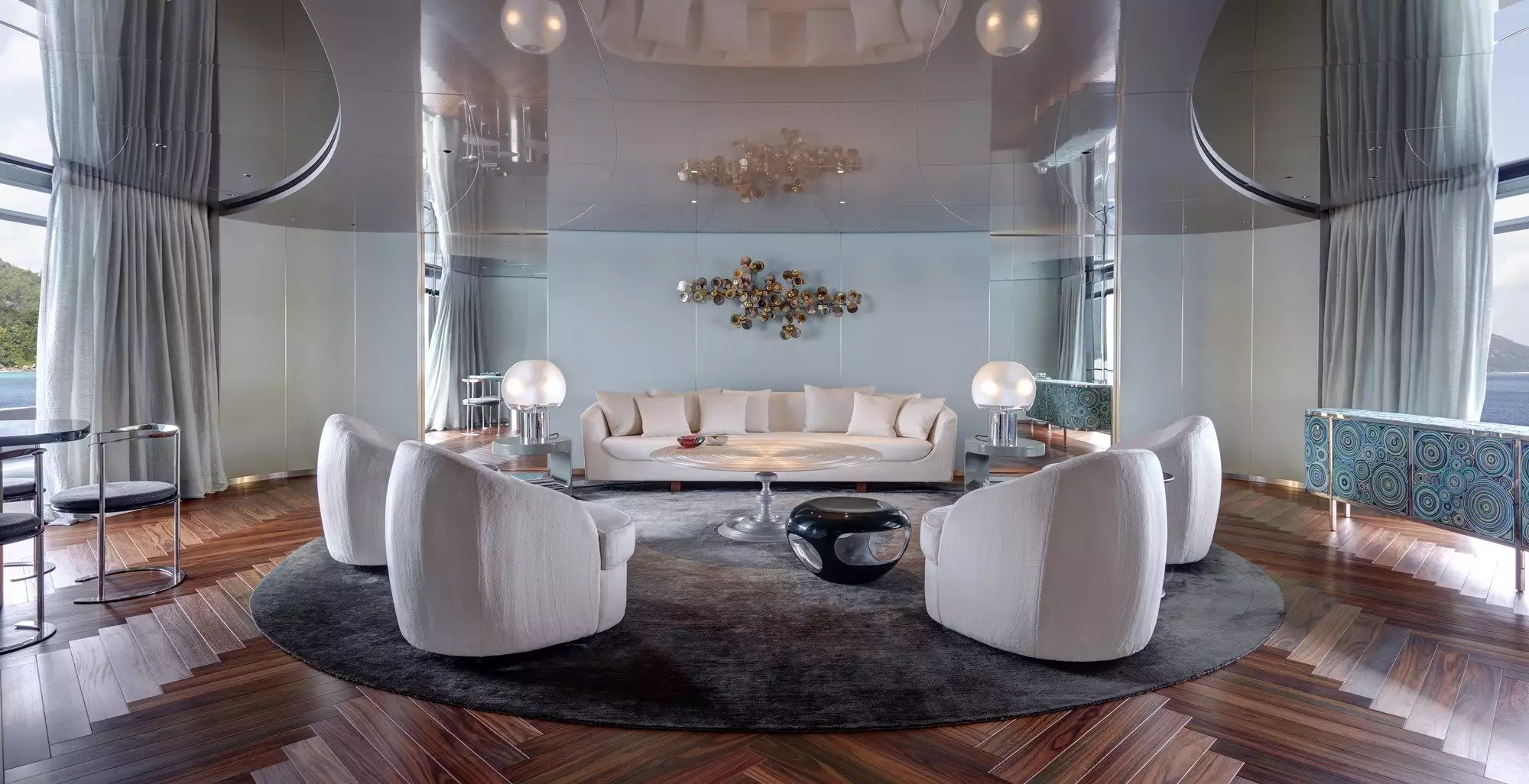 Intérieur du yacht Feadship Savannah