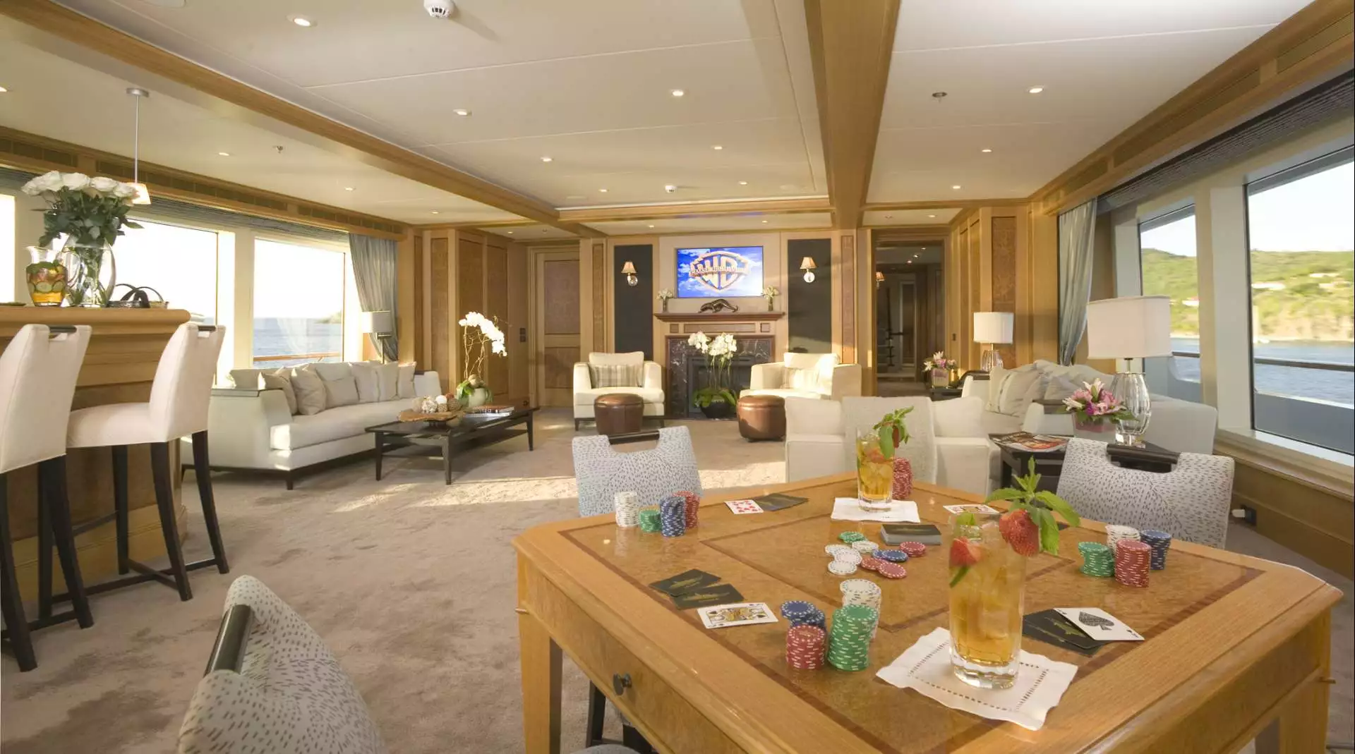 Interno dell'utopia dell'yacht di Feadship