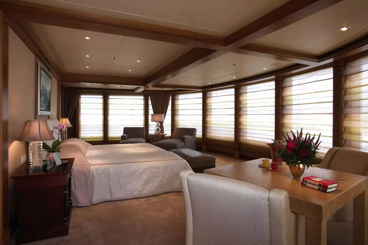 Interno dell'utopia dell'yacht di Feadship