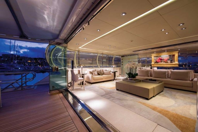 Inside ZEUS Yacht • Blohm Voss • 1991 • Value 50M • Owner John