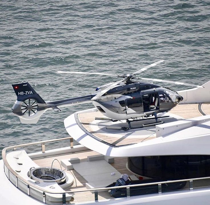 HB-ZVA Airbus H145 yacht annexe Vava 