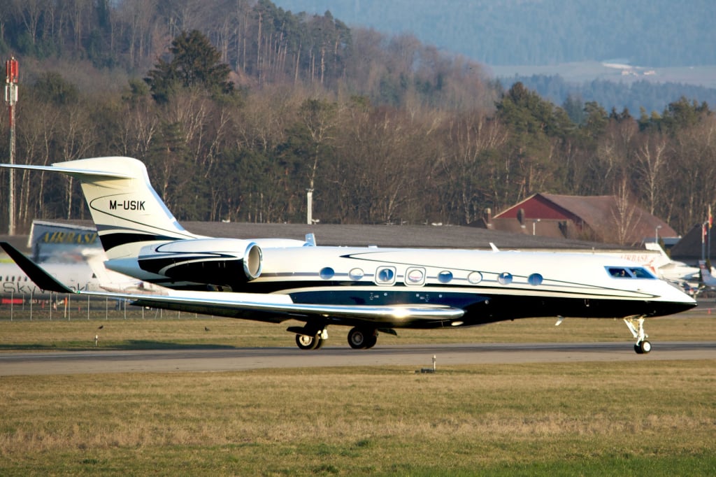 M-USIK G650 Sawiris private jet