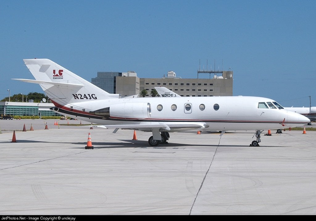 Jet privato N24JG Dassault Falcon Jeff Gordon