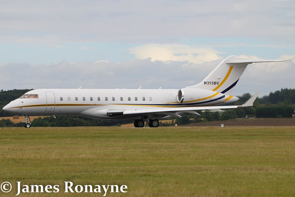 N393BV Bombardier Global 6000 Барри Диллер