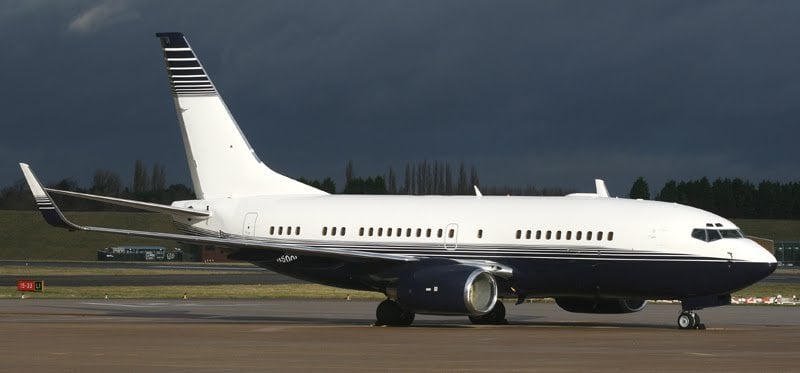 N500LS B737 BBJ Leslie Wexner