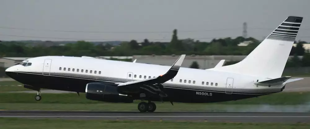 N500LS B737 BBJLeslie Wexner