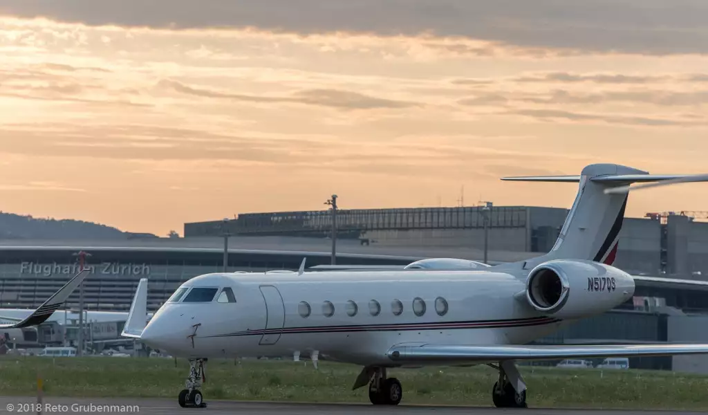 N517QS G550 Тайгер Вудс