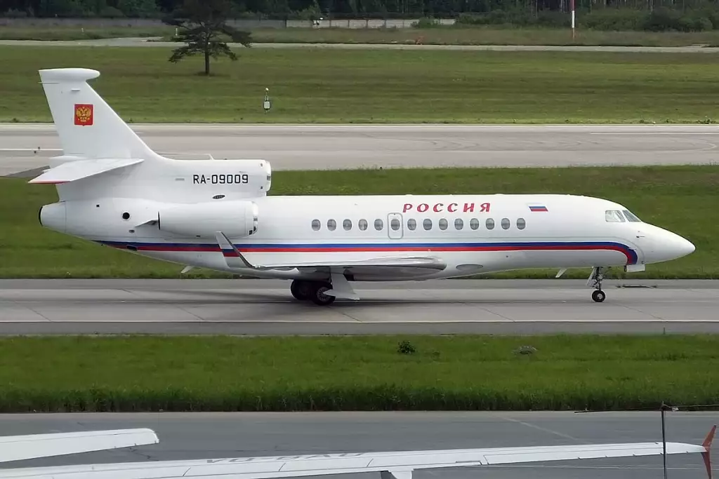 RA09009 Falcon 7X Частный самолет Владимира Путина