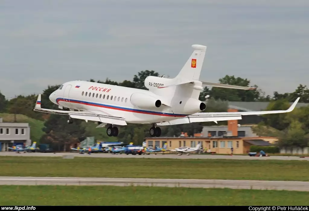 RA09009 Falcon 7X jet privé Vladimir Poutine