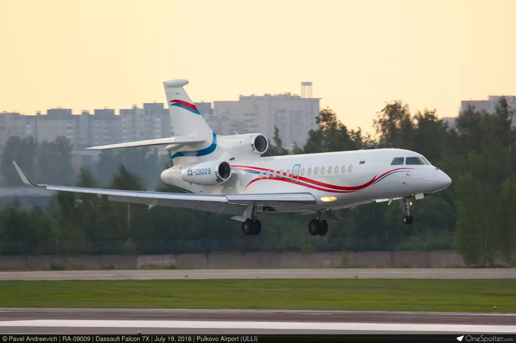RA09009 Jet privato Falcon 7X Vladimir Putin