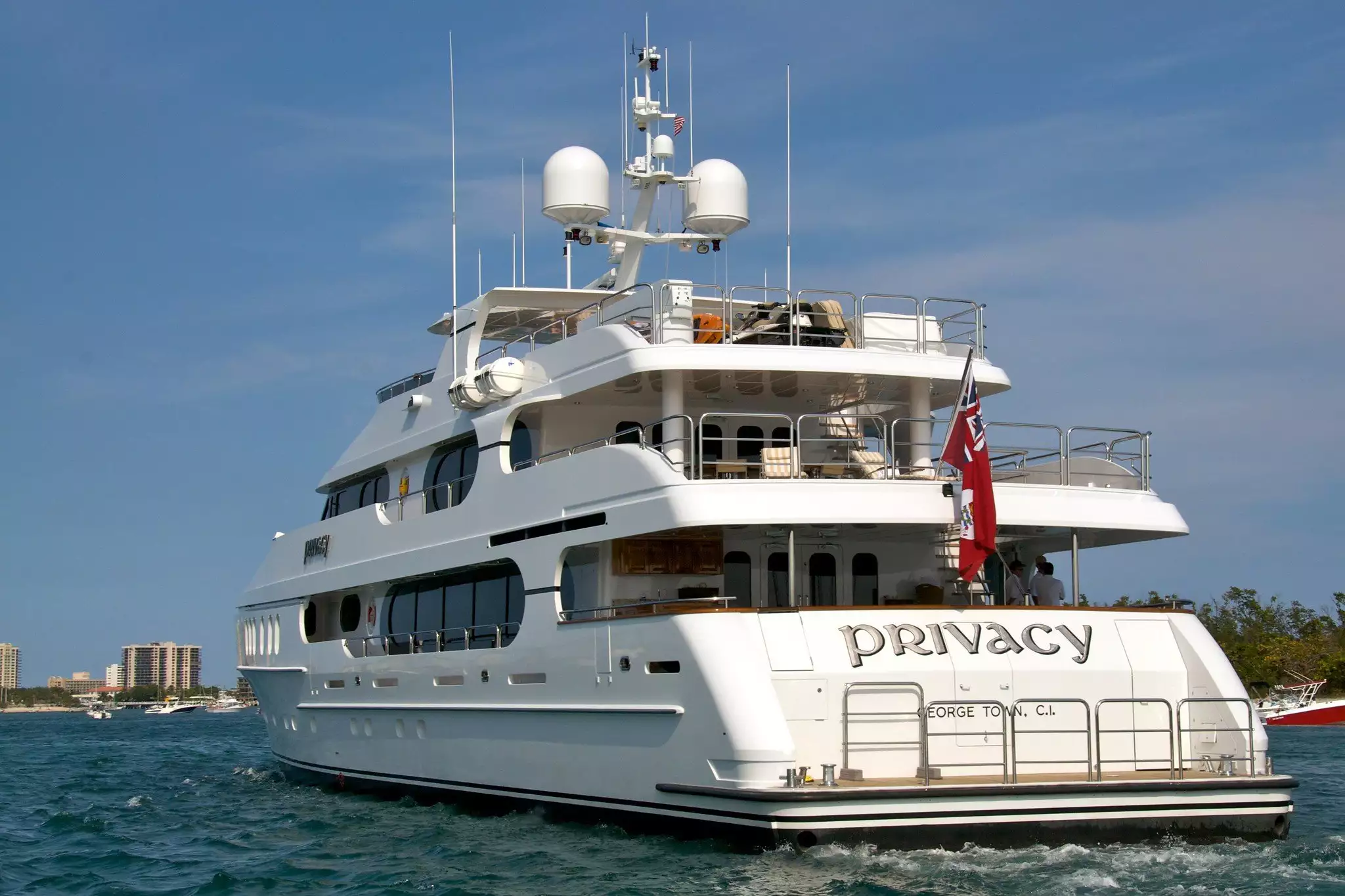 Tiger Woods yacht Privacy