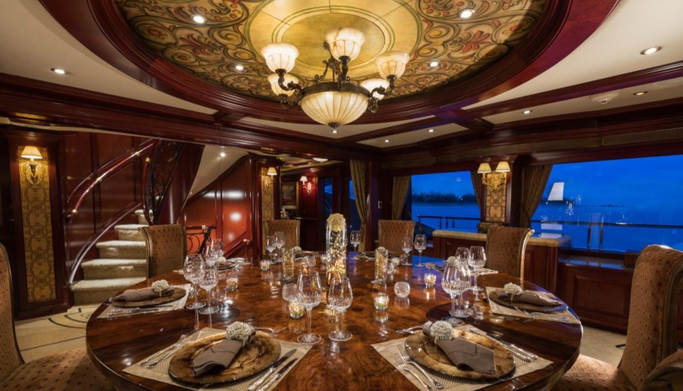 Trinity yacht TCB interior