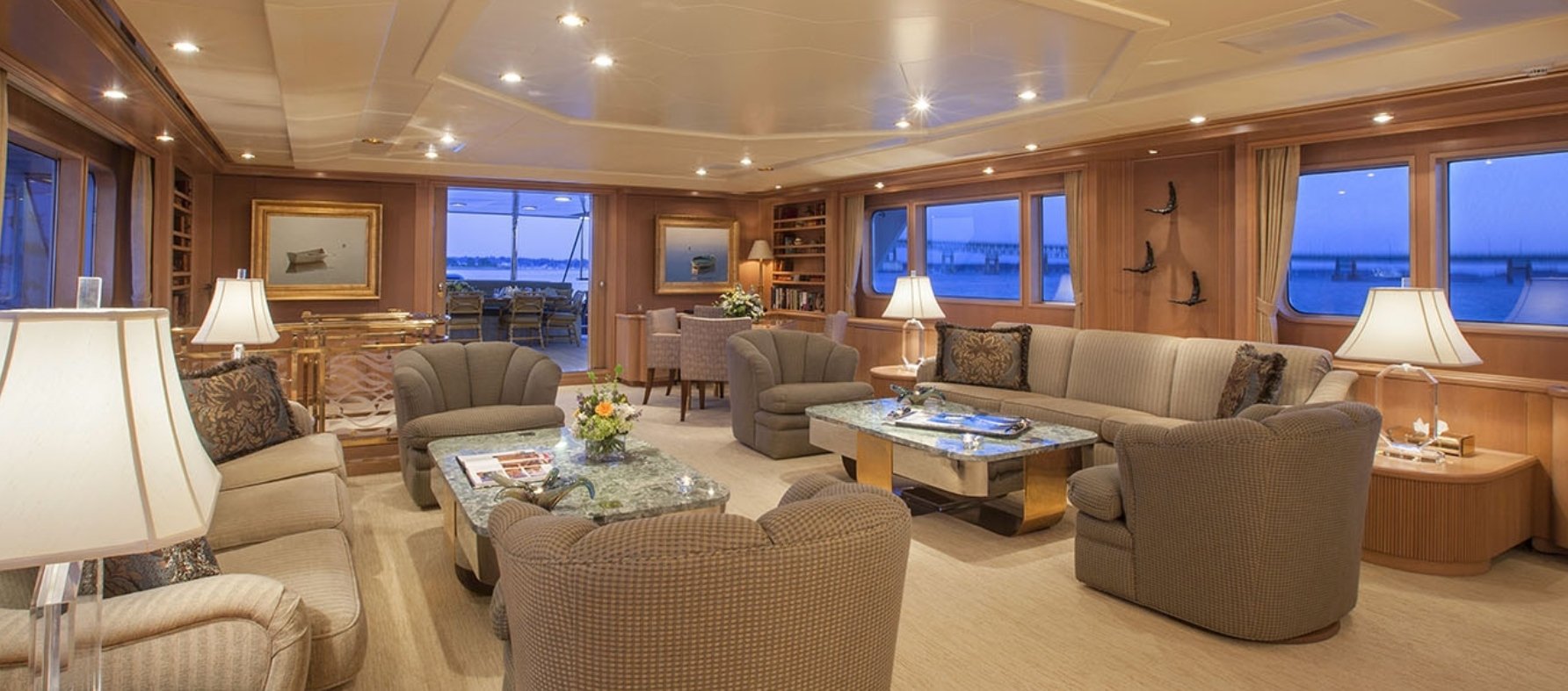 Innenraum der Feadship-Yacht Chantal-Ma-Vie