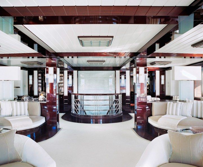 Inside Sailing Yacht EOS • Lurssen • 2006 • Value 70M • Owner Barry Diller